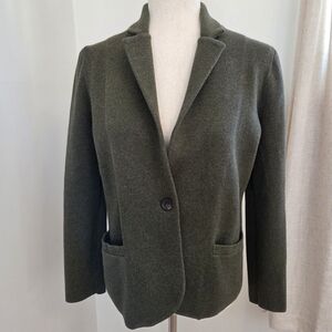 J. Crew Factory Schoolboy Sweater Blazer, Heather Loden, Petite M